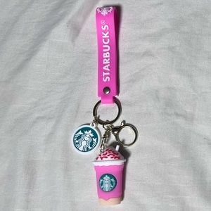 Starbucks Pink Frappuccino Keychain